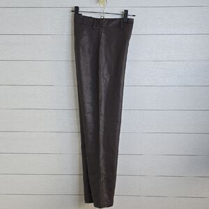 Cotton On Dark Brown Leather Pants